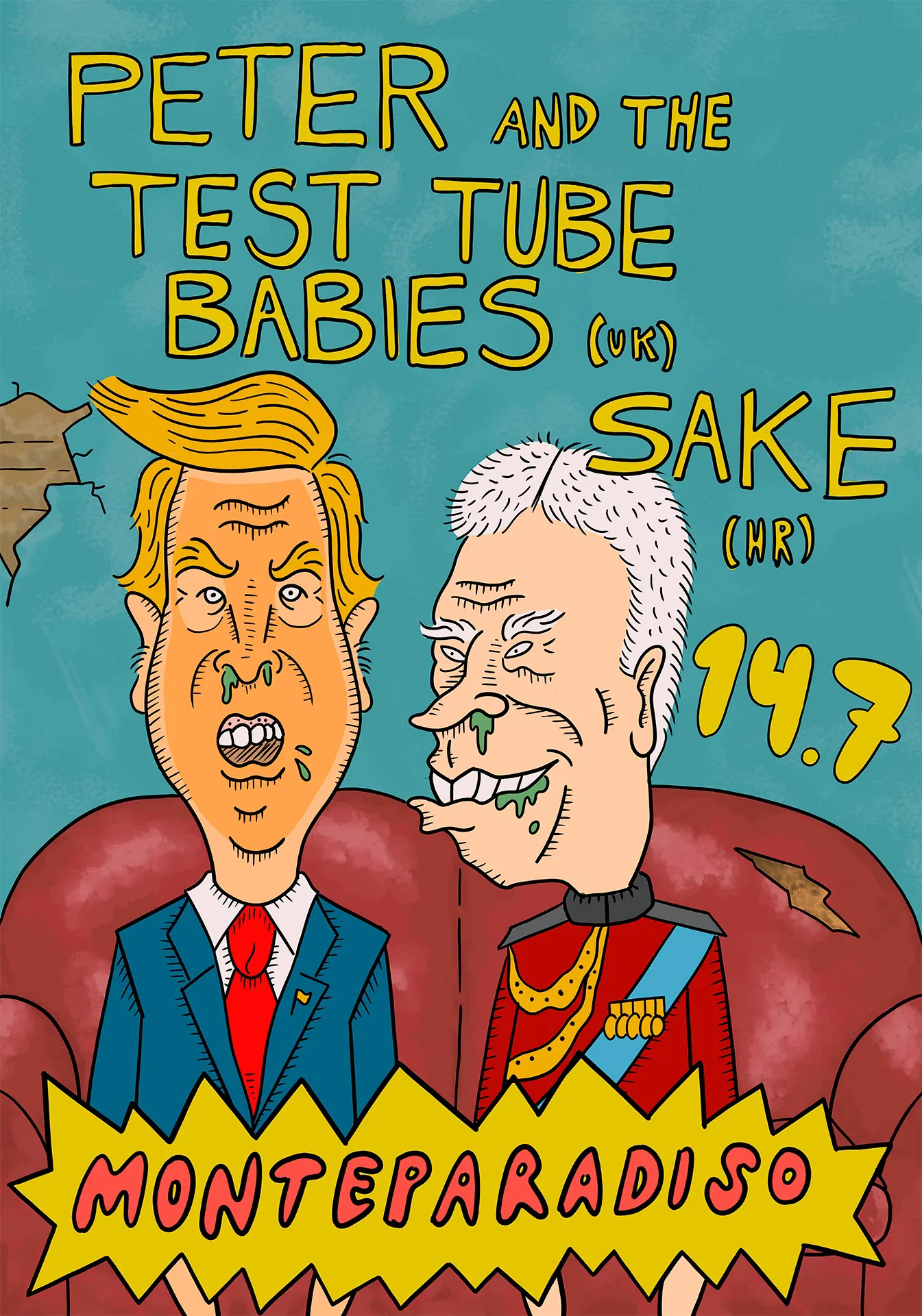 Peter and The Test Tube Babies (UK) + Sake (HR) @Monteparadiso