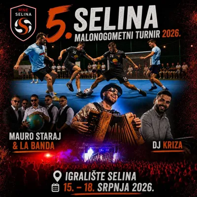 Malonogometni turnir u Selini i koncert Maura Staraja & La Bande