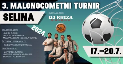 Malonogometni turnir u Selini i koncert Maura Staraja & La Bande