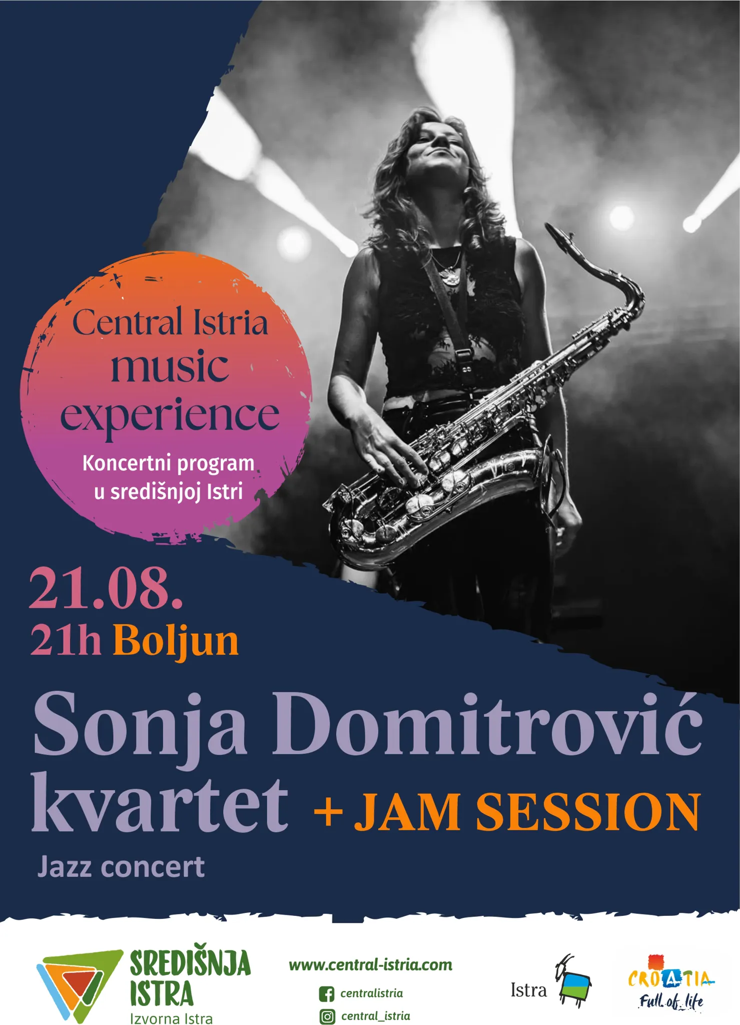 Central Istria Music experience: SONJA DOMITROVIĆ KVARTET & JAM SESSION