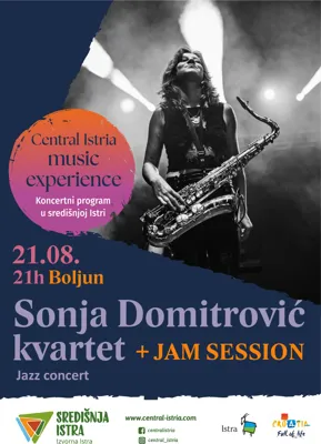 Central Istria Music experience: SONJA DOMITROVIĆ KVARTET & JAM SESSION
