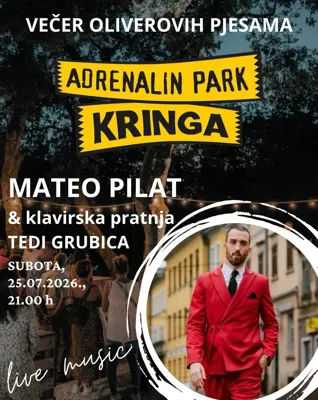 Večer Oliverovih pjesama u Adrenalinskom parku Kringa