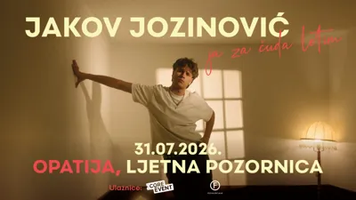 Jakov Jozinović - Ja za čuda letim - SUMMER TOUR 2026