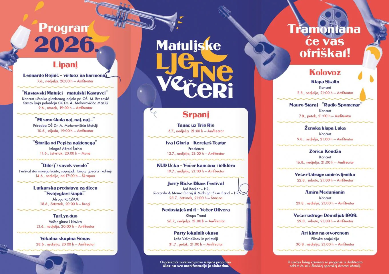 31. Matuljske ljetne večeri – „Tramontana će vas ofriškat!“