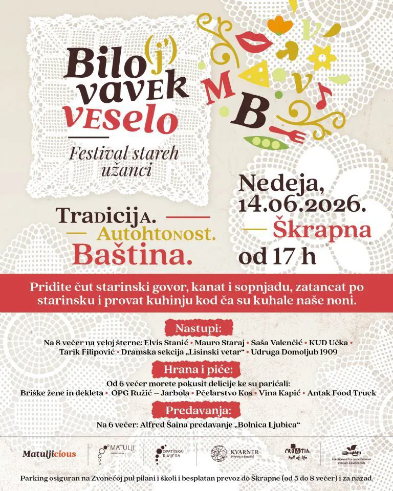 Festival starinskega kanta, sopnjadi, tanca, govora i kuhinji – „Bilo (j') vavek veselo“