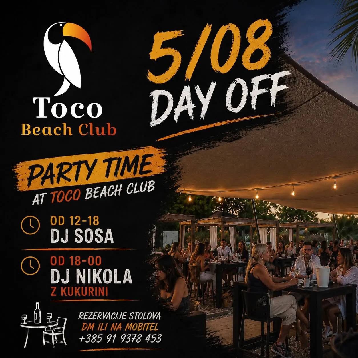 Day Off - Party Time at Toco Beach Club
