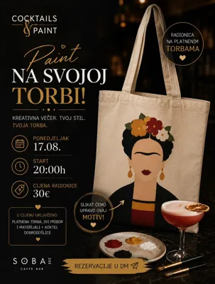 Cocktails & Paint – Paint na svojoj torbi!