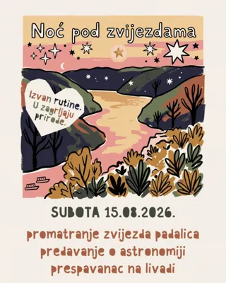 Noć pod zvijezdama na OPG-u Leme