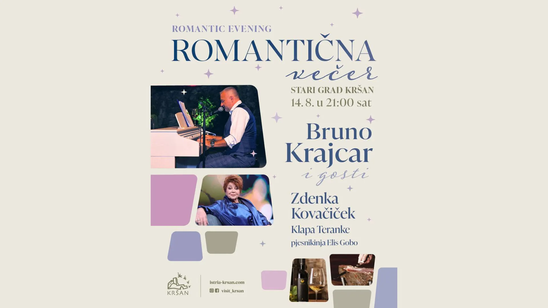 Romantična večer u starom gradu Kršanu