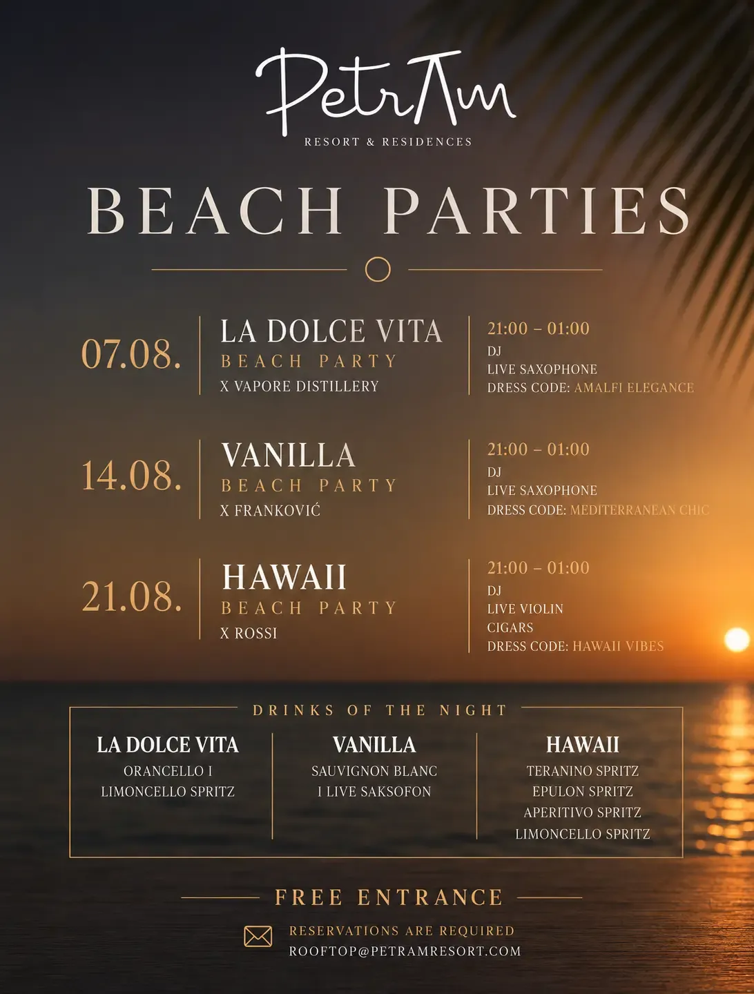 Hawaii Beach Party x Rossi