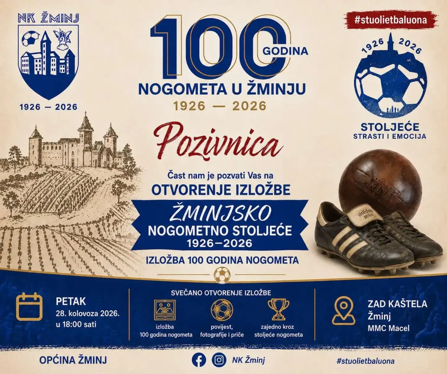 Otvorenje izložbe „100 godina nogometa“