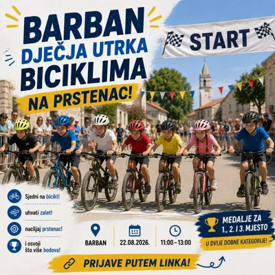 Barban – Dječja utrka biciklima na prstenac