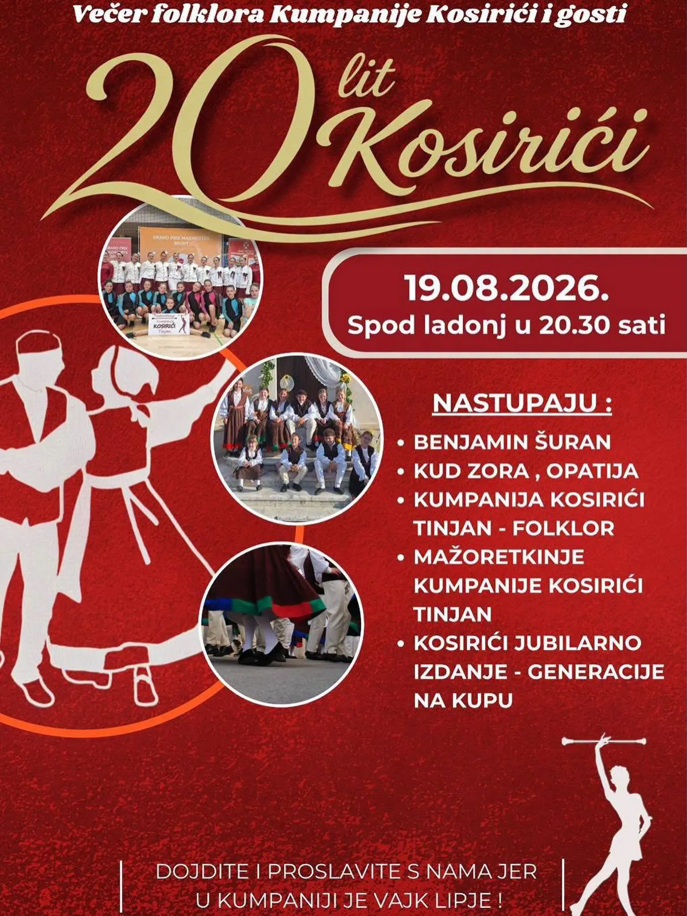 20 lit Kosirići - Večer folklora