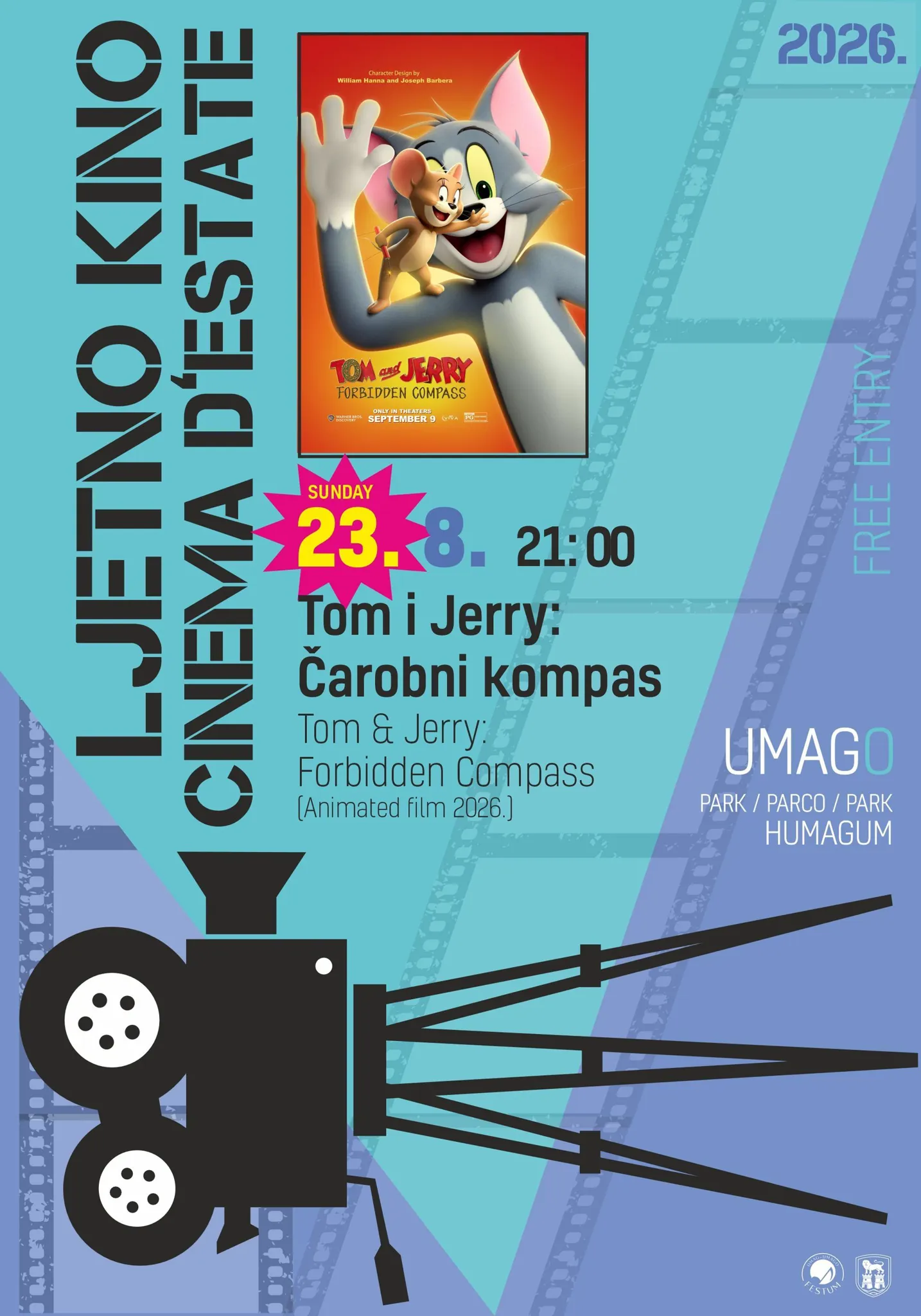 Ljetno kino-Cinema d'estate: TOM&JERRY: FORBIDDEN COMPASS