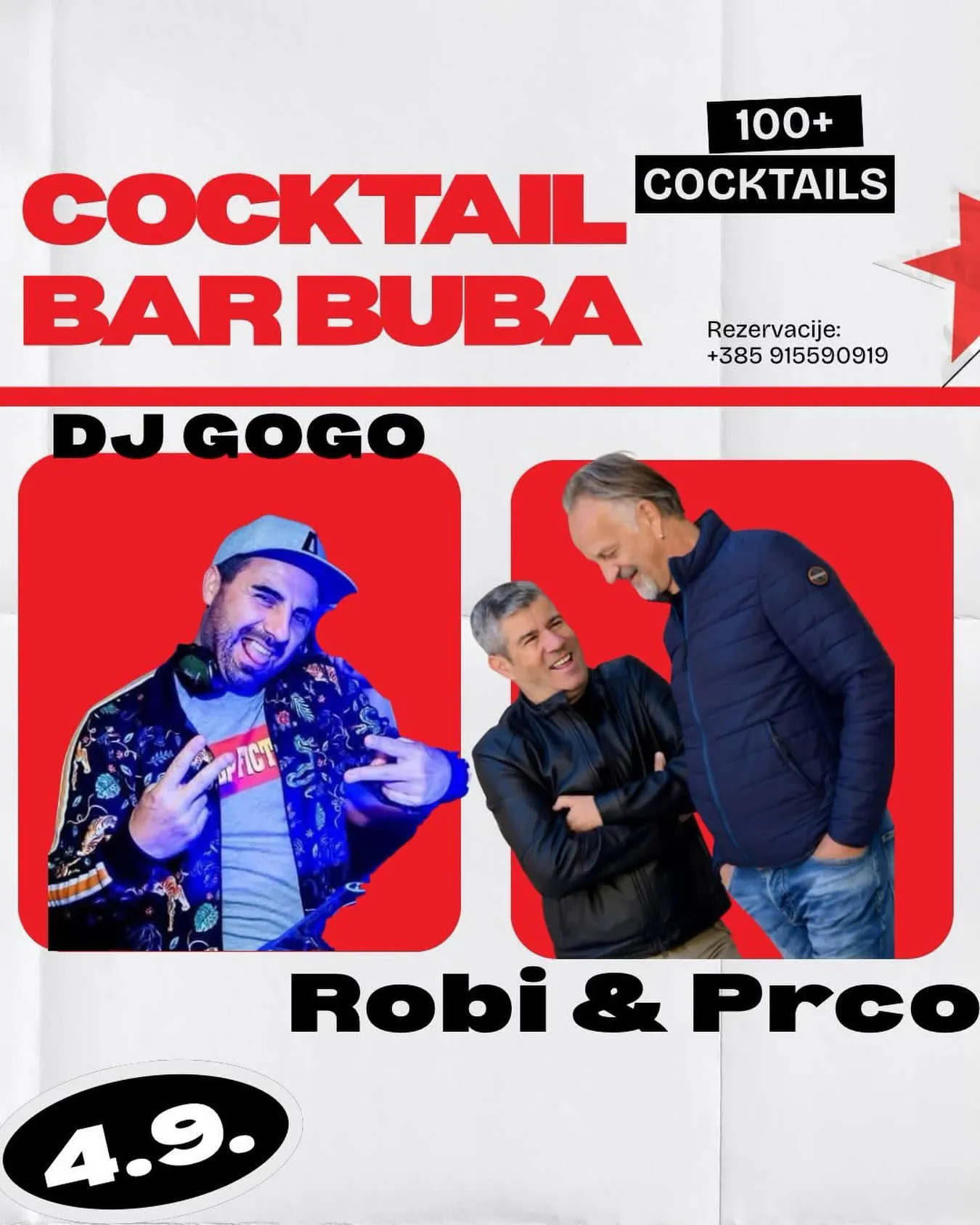 Cocktail Bar Buba - DJ Gogo i Robi & Prco
