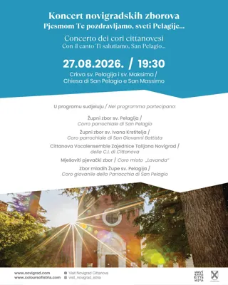 Koncert novigradskih zborova - Pjesmom Te pozdravljamo, sveti Pelagije...