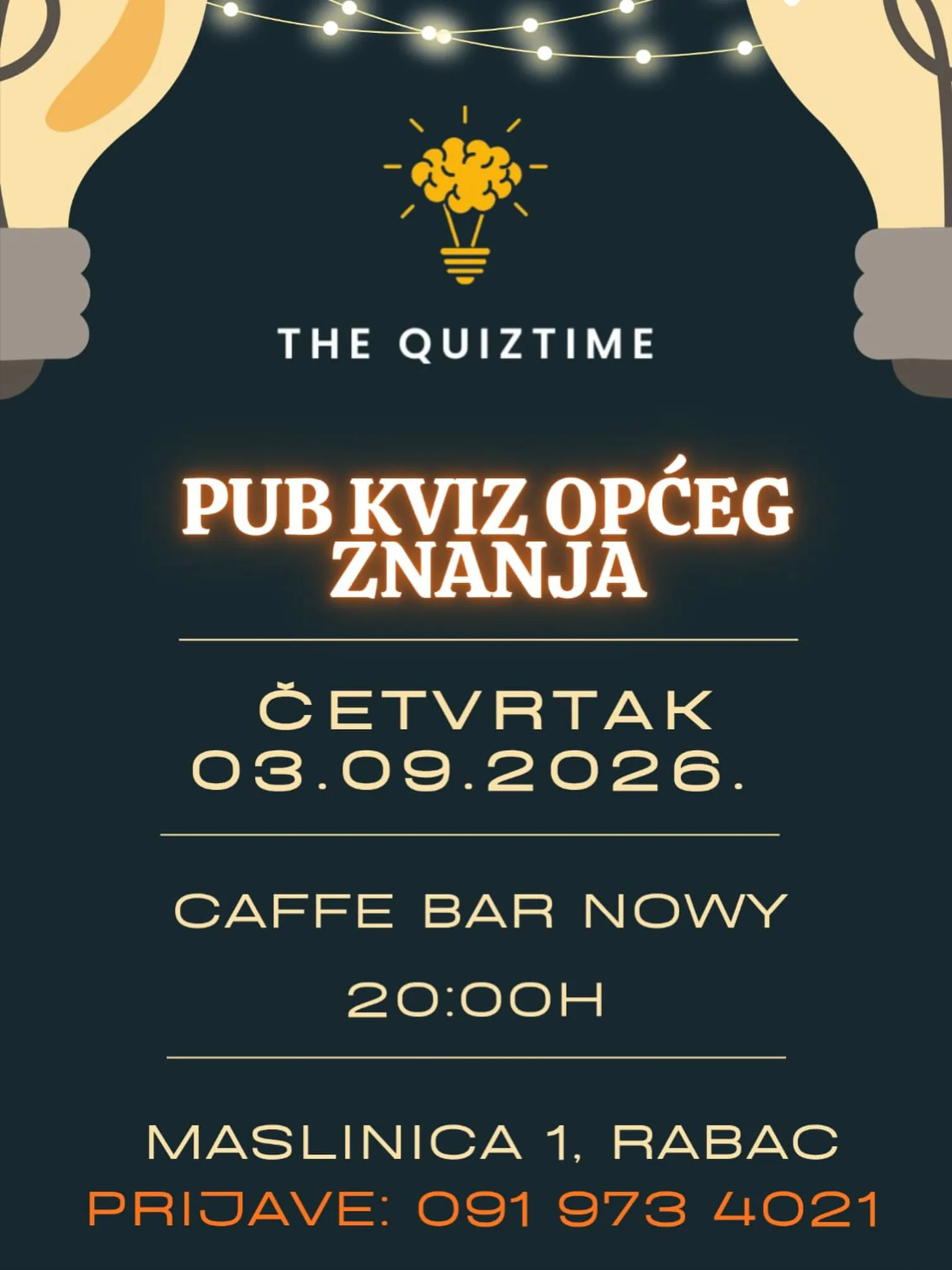 QUIZTIME #14 - Pub kviz općeg znanja