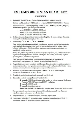 Ex tempore Tinjan in art 2026