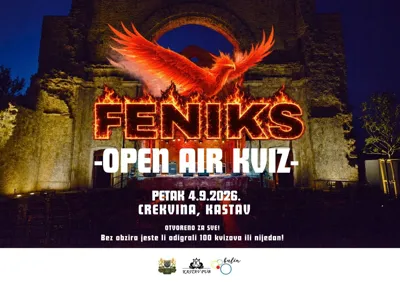 Petak 4.9. FENIKS SPECIJAL - OPEN AIR KVIZ @ CREKVINA, KASTAV