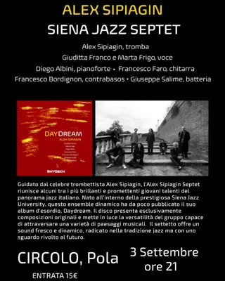 Alex Spiagin Siena Jazz Septet u Circolu