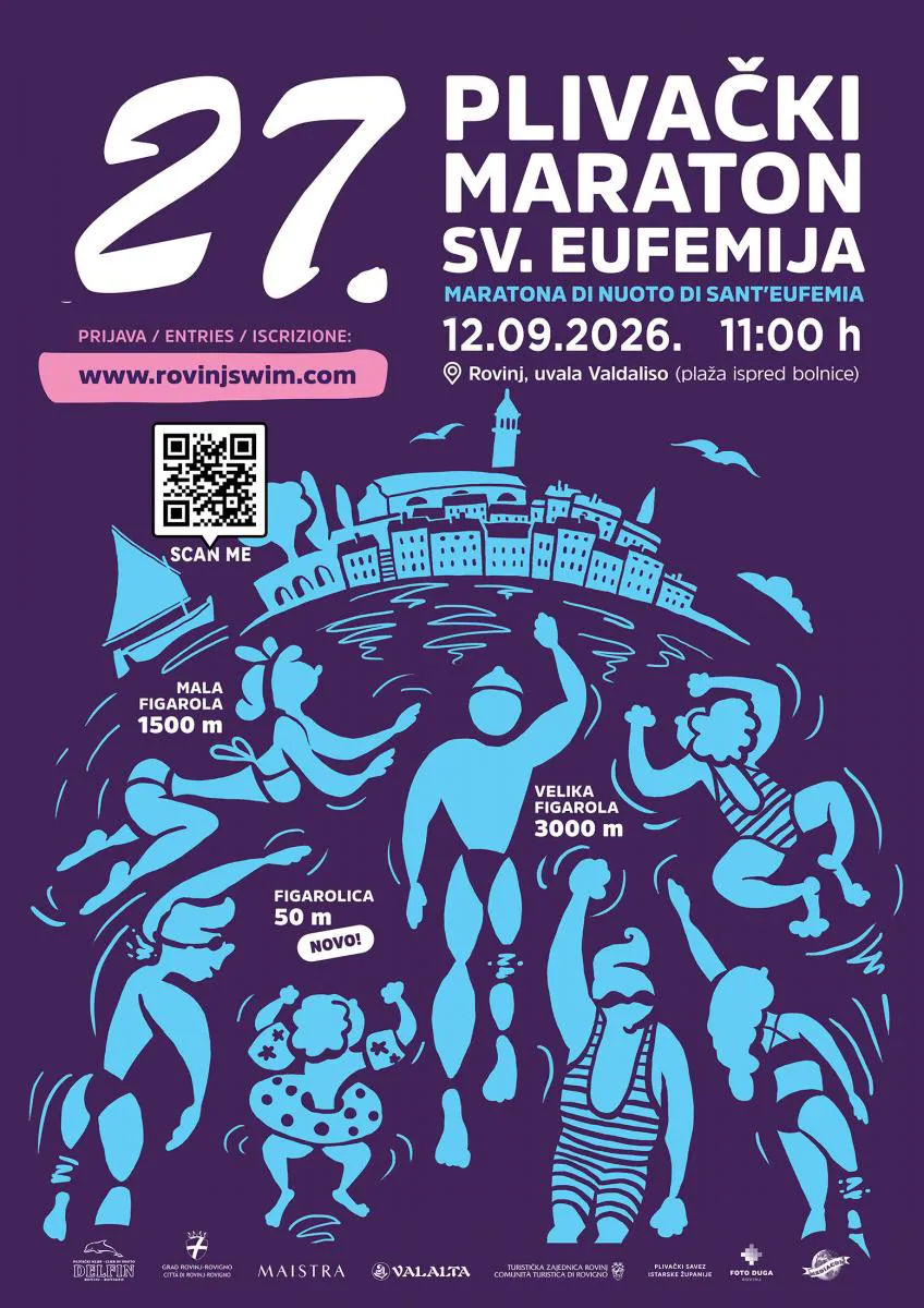 27. Plivački maraton Sv. Eufemija 2026