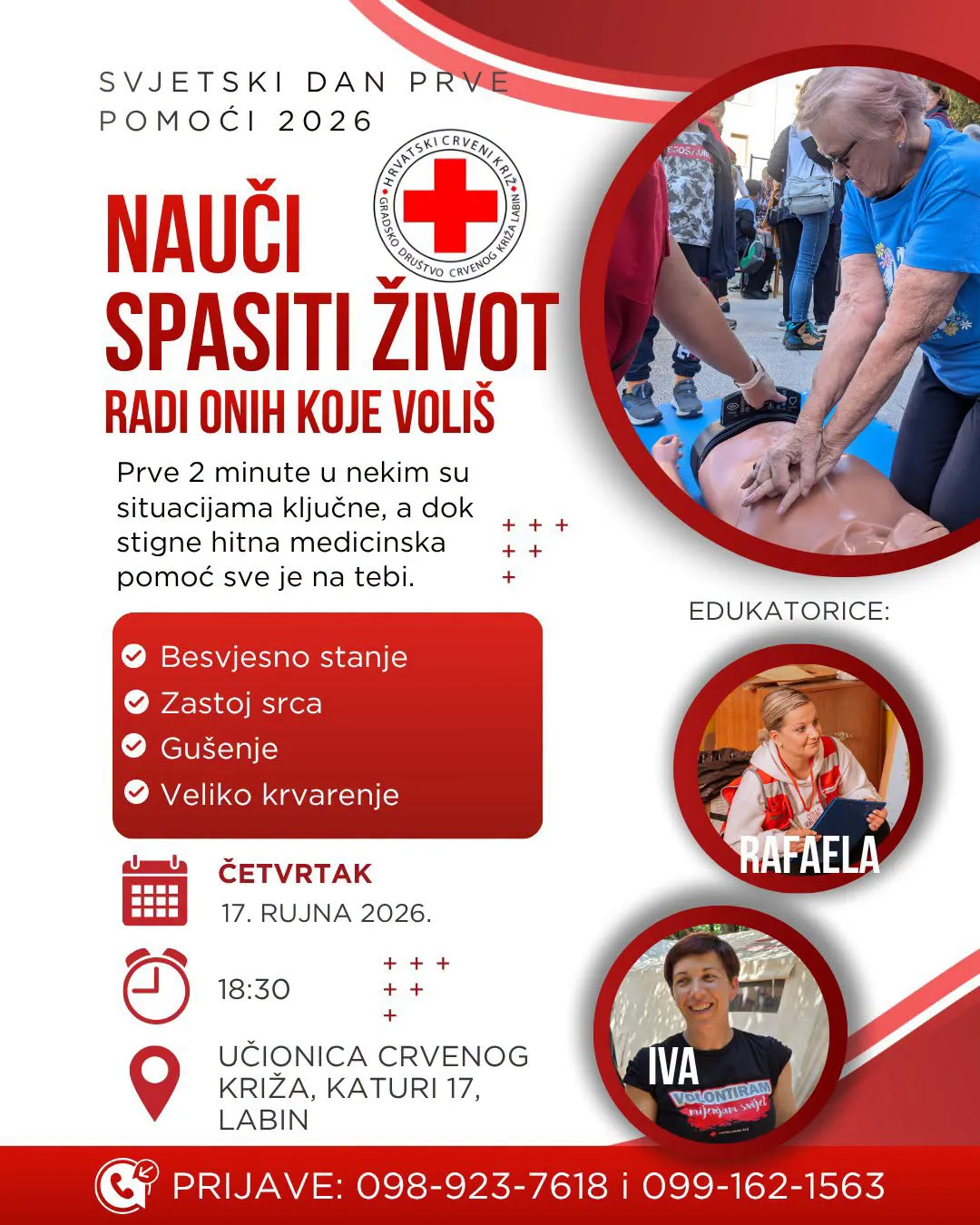 Nauči spasiti život - Svjetski dan prve pomoći 2026