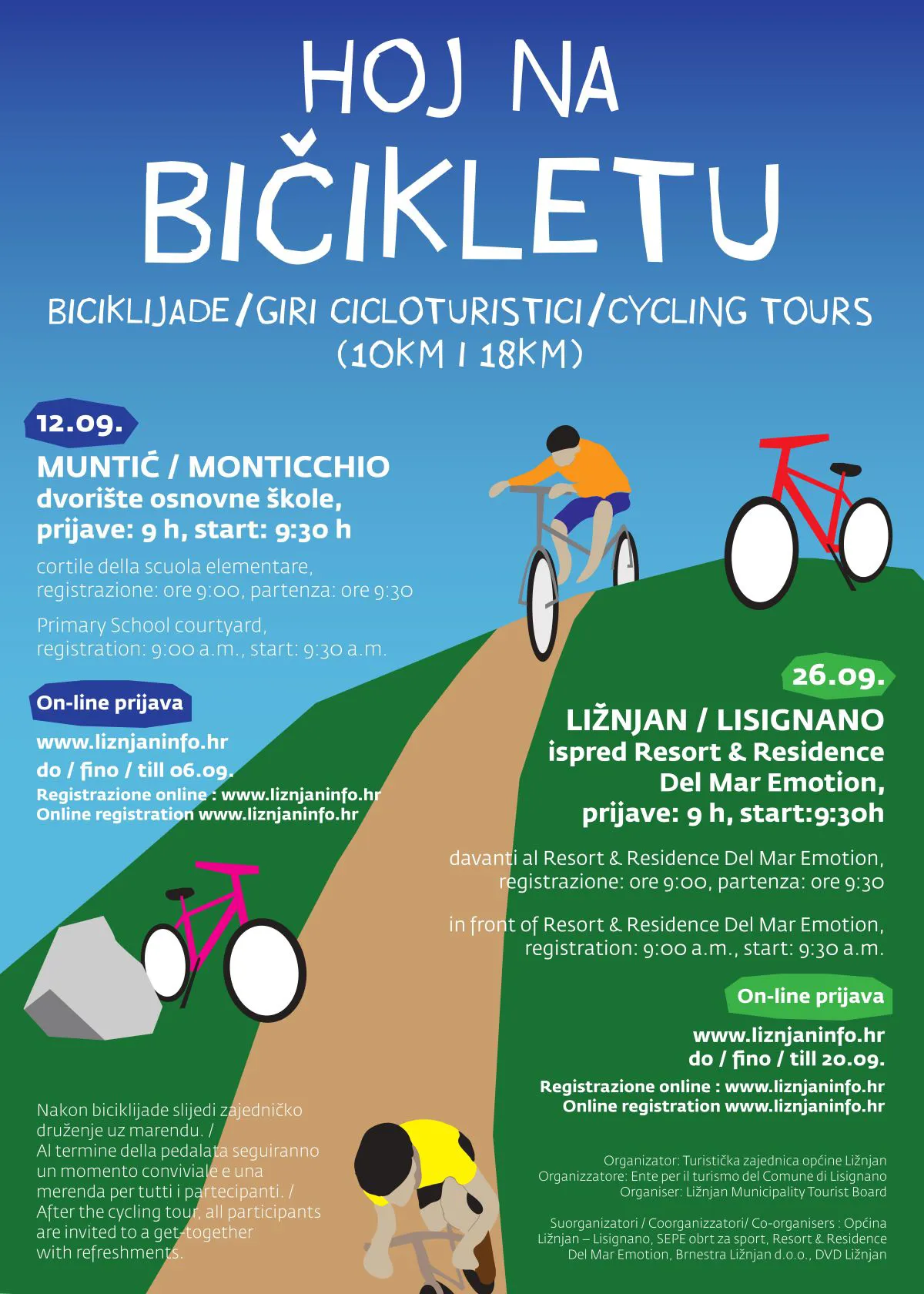 Biciklijada „Hoj na bičikletu“ Ližnjan