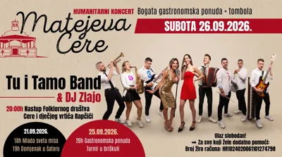 MATEJEVA CERE 2026. 🔊 | TU I TAMO BAND + DJ ZLAJO