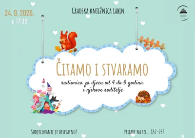 Jesenska radionica za djecu i roditelje u okviru programa Gradske knjižnice Labin „Čitamo i stvaramo“