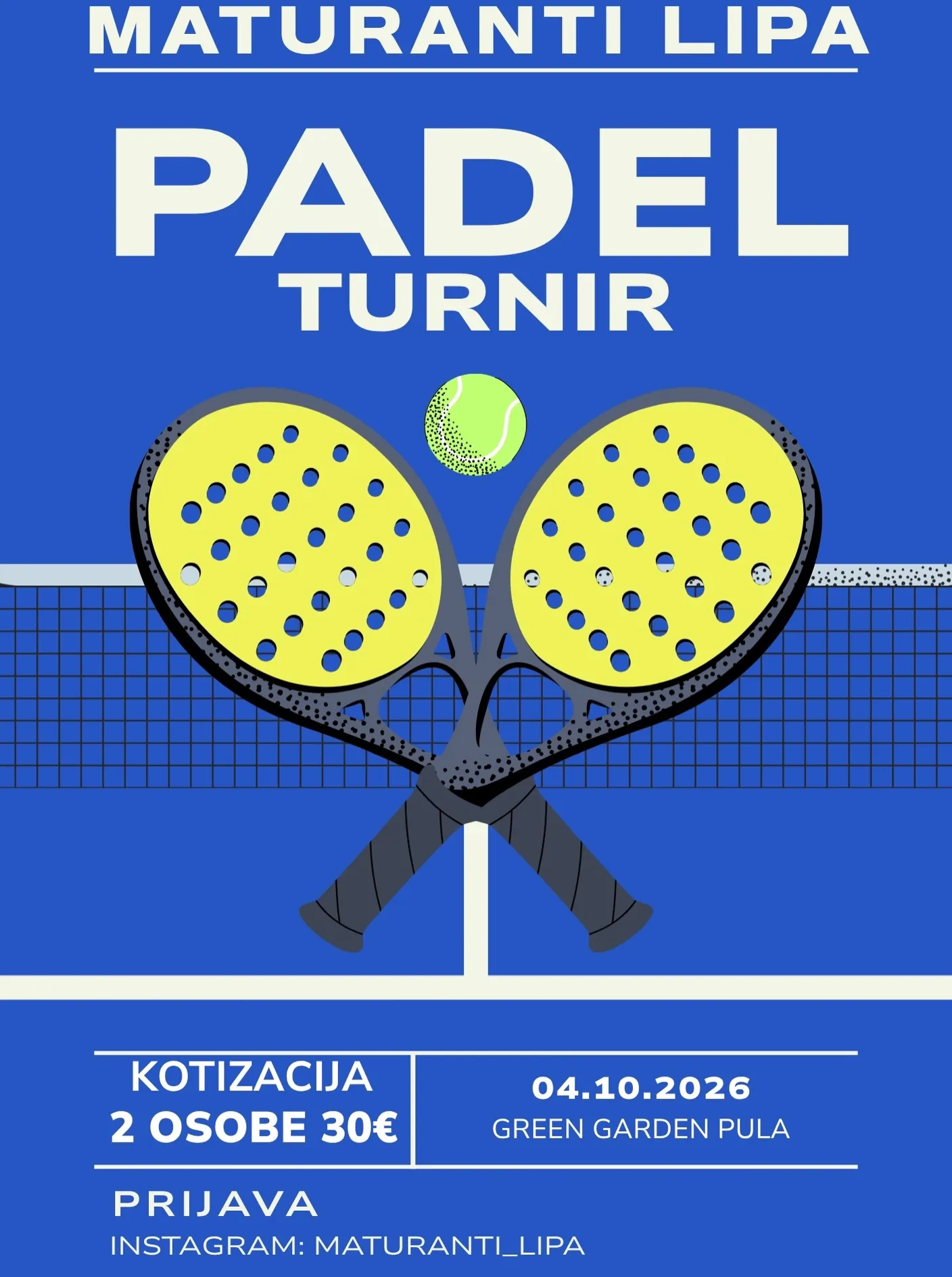 Padel Turnir - Maturanti Lipa