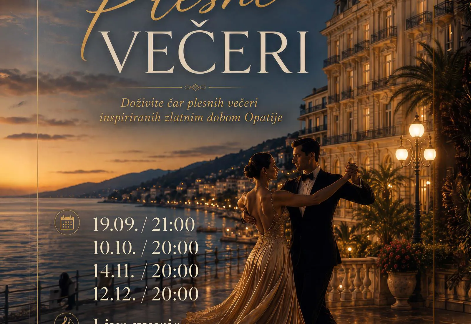 Plesne večeri u hotelu Bellevue