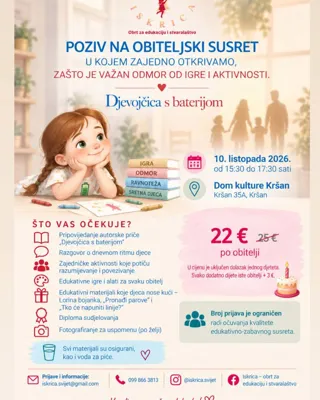 Poziv na obiteljski susret – Djevojčica s baterijom
