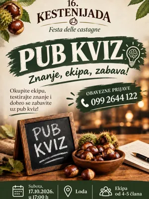 16. Kestenijada – Pub kviz
