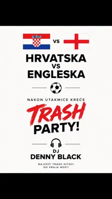 Trash Party nakon utakmice Hrvatska vs Engleska