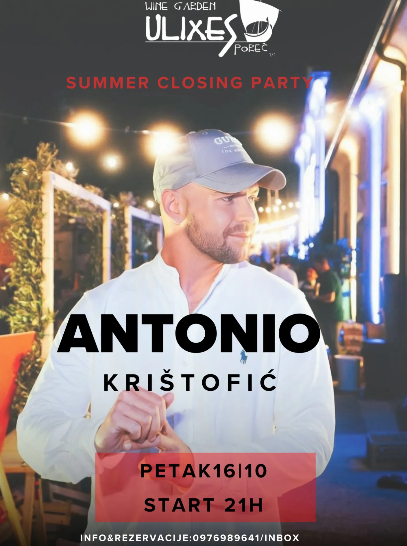 Summer Closing Party - Antonio Krištofić LIVE
