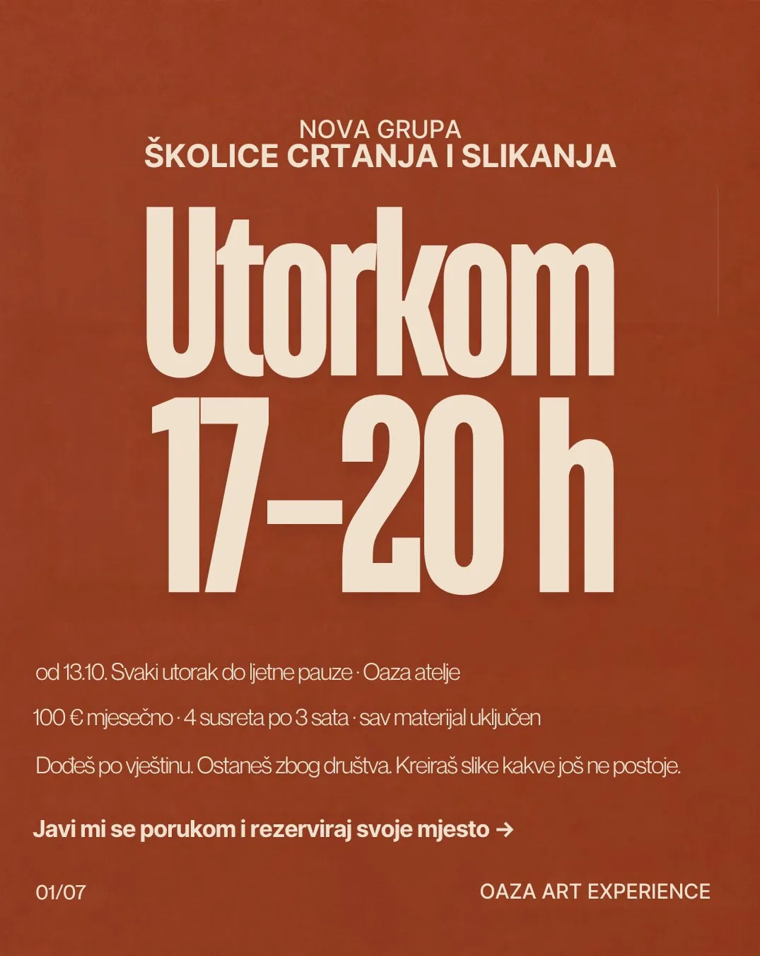 Školica crtanja i slikanja - nova grupa