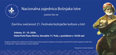 Završna svečanost 21. Festivala bošnjačke kulture u Istri