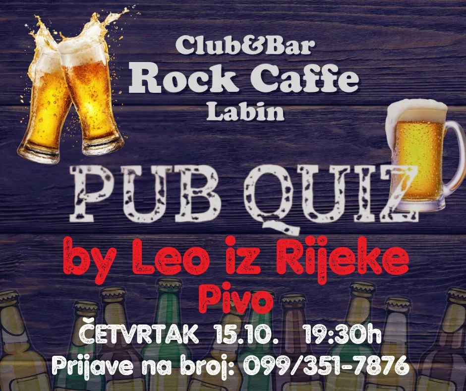 Pub Quiz by Leo iz Rijeke - Pivo