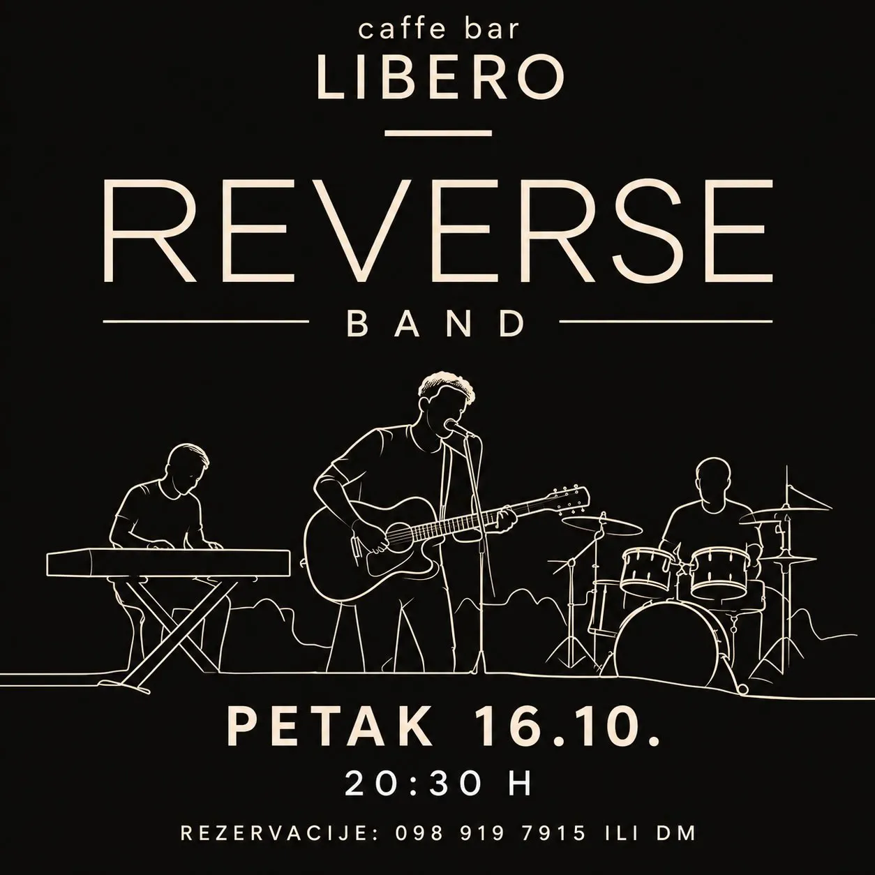 Reverse Band u caffe baru Libero