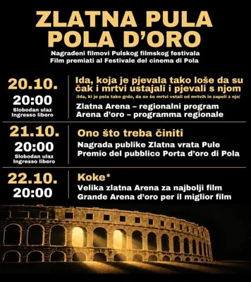 FILMSKI CIKLUS ZLATNA PULA – RASSEGNA CINEMATOGRAFICA POLA D’ORO