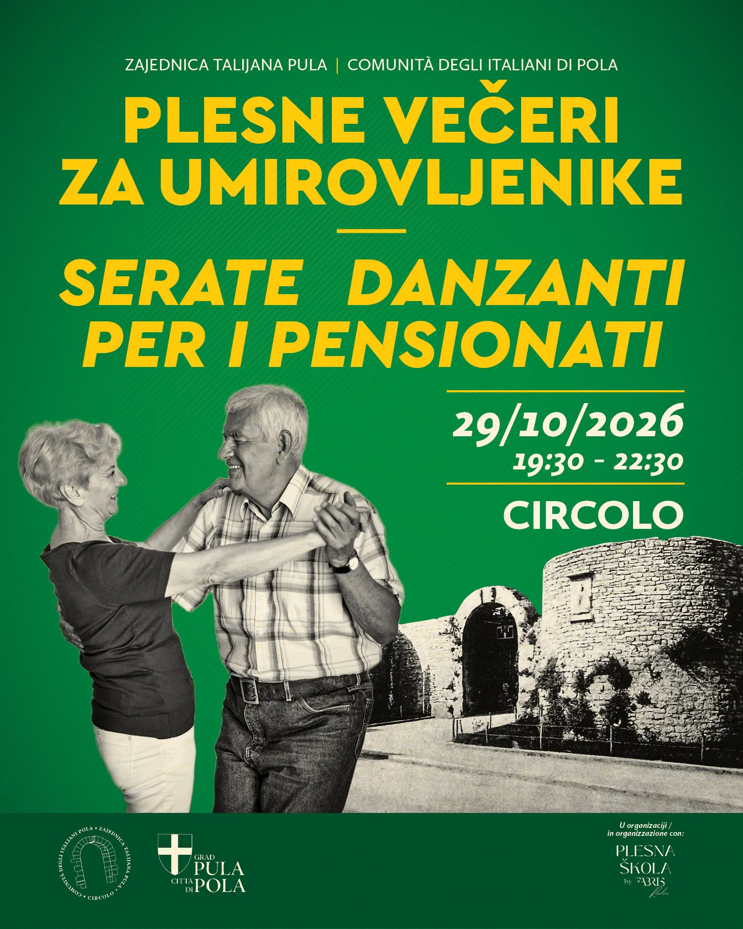 Plesna večer za umirovljenike