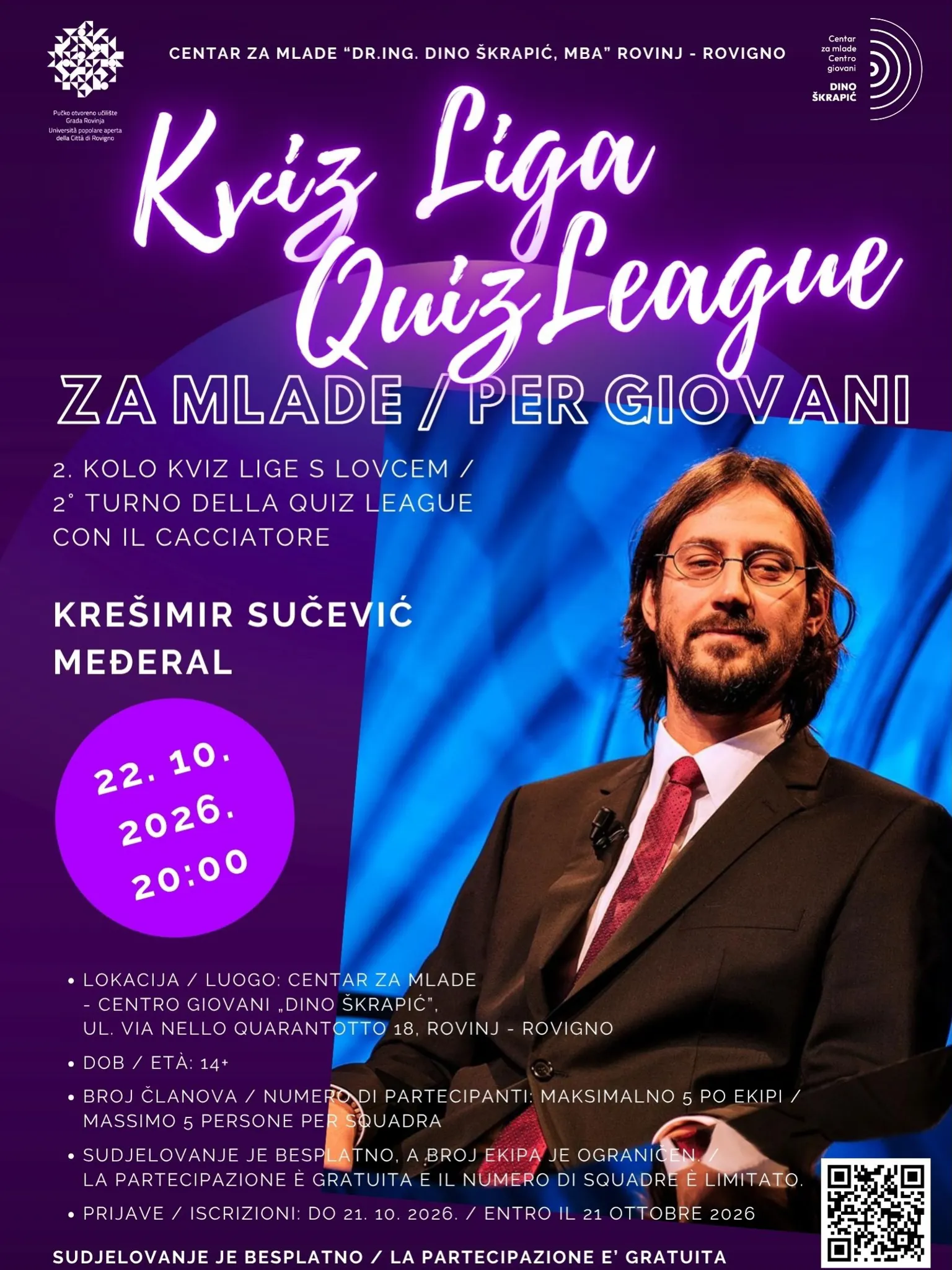 Kviz Liga za mlade - 2. kolo s lovcem