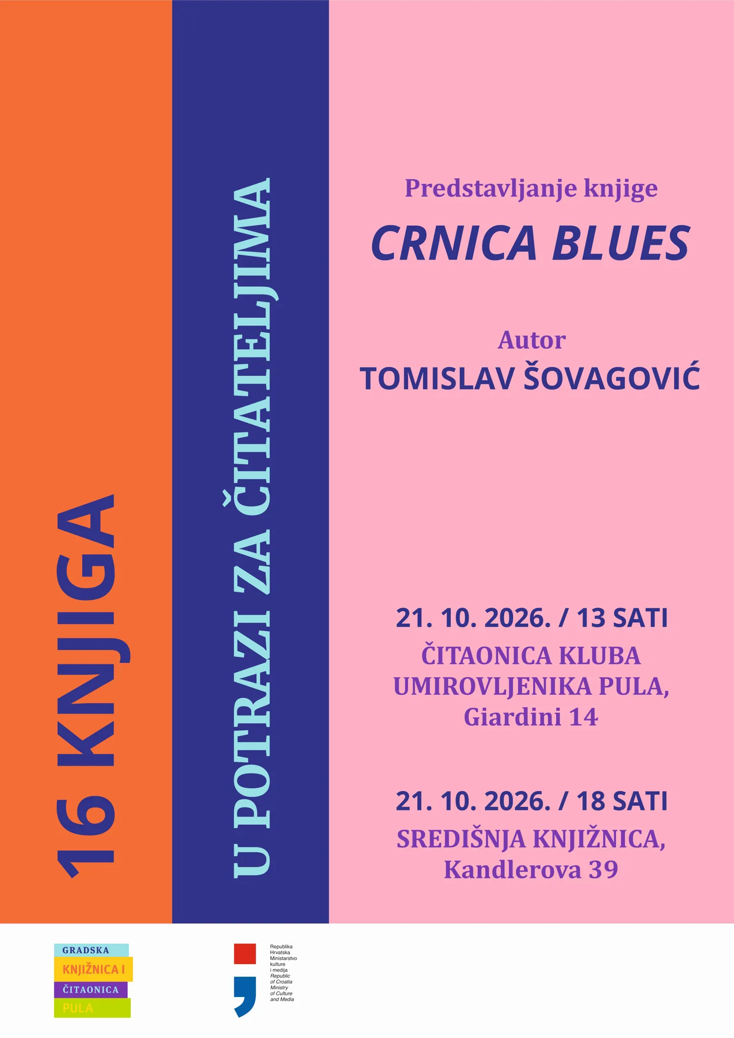 16 knjiga u potrazi za čitateljima: Tomislav Šovagović