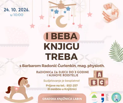 „I beba knjigu treba“ s Barbarom Radonić Čurlenkin – Kako podržati prirodan razvoj djeteta od najranije dobi