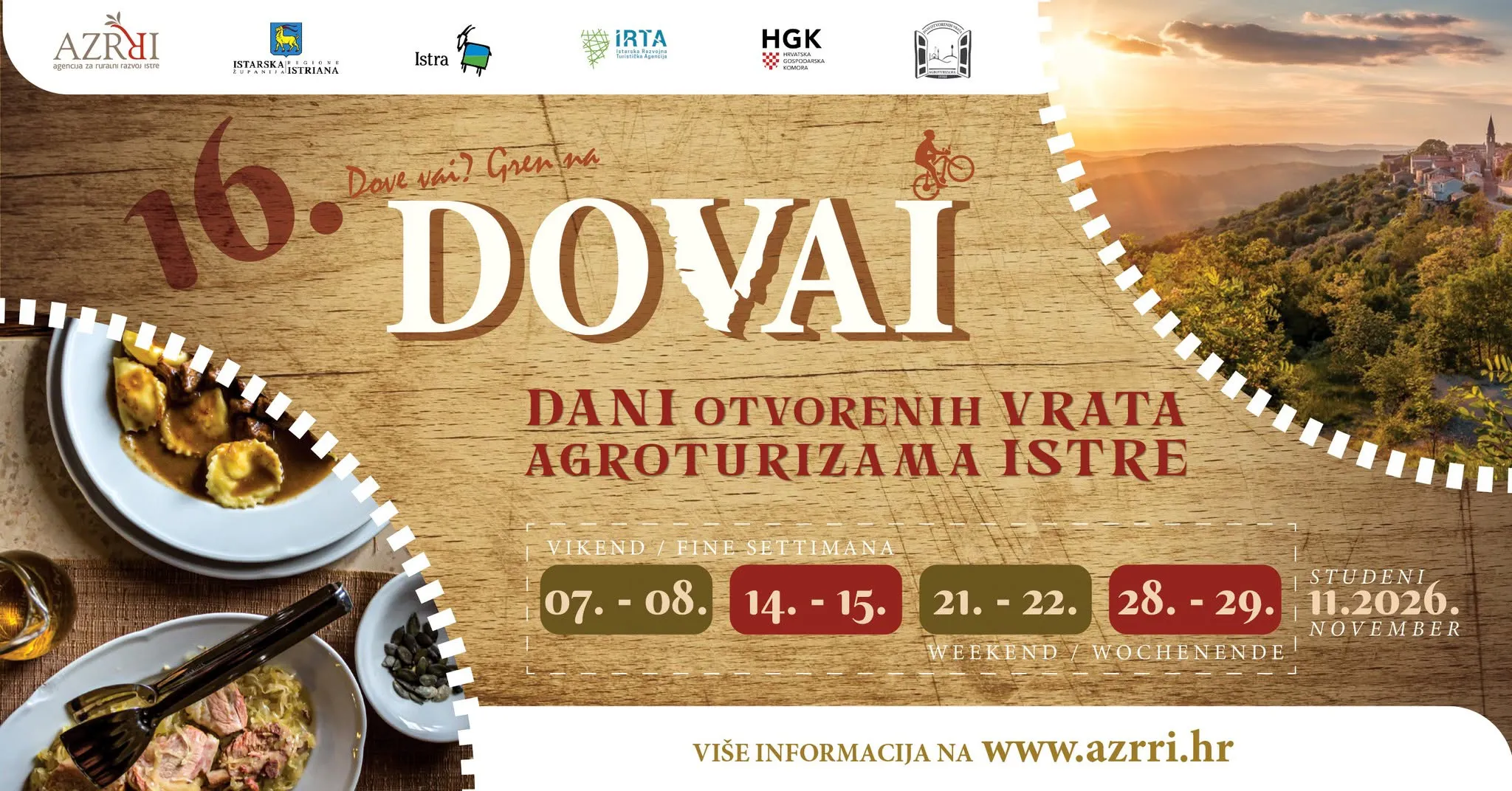 Dani otvorenih vrata agroturizama Istre 2026