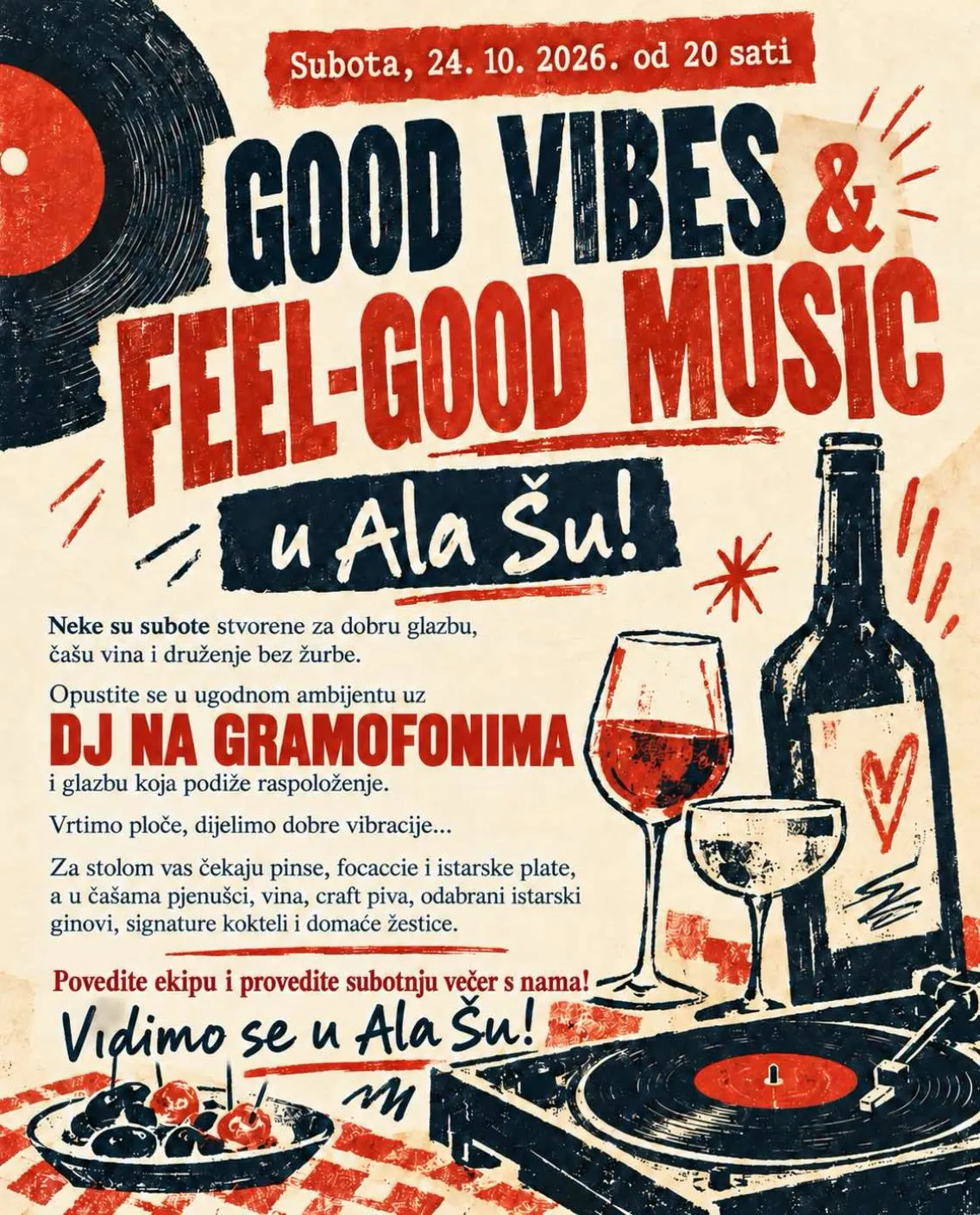 Good Vibes & Feel-Good Music u Ala Šu!