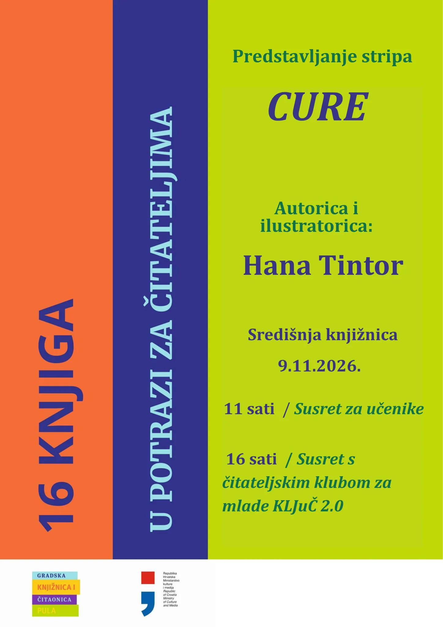 16 knjiga u potrazi za čitateljima: Hana Tintor i "Cure"
