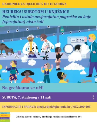 Heureka! Subotom u knjižnici!: Penicilin i ostale nevjerojatne pogreške za koje (vjerojatno) niste čuli