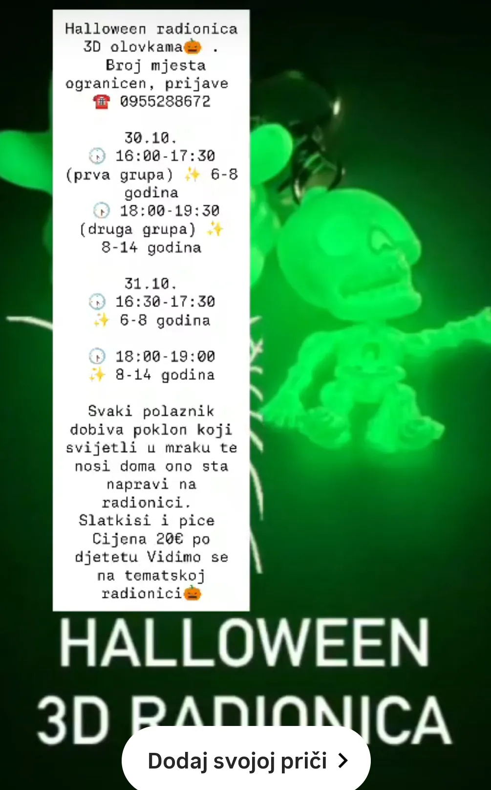 Halloween 3D radionica