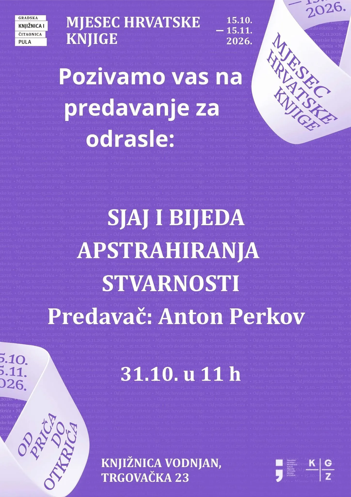 Predavanje Antona Perkova "Sjaj i bijeda apstrahiranja stvarnosti"